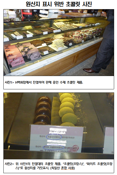 유럽산 고급 수제 초콜릿, 알고 보니... 유럽산 고급 수제 초콜릿, 알고 보니...