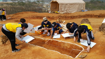 북비산초, 고고학 체험교실 ‘어린이 발굴학교’ 참가 